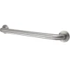 Online Milano 18" Brass Decorative Grab Bar in Brushed Nickel Grab Bars