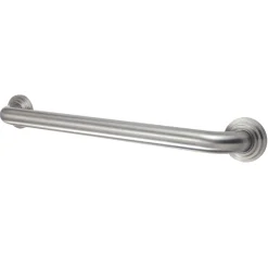 Online Milano 18" Brass Decorative Grab Bar in Brushed Nickel Grab Bars