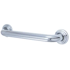 Milano 12" Brass Decorative Grab Bar in Polished Chrome Grab Bars