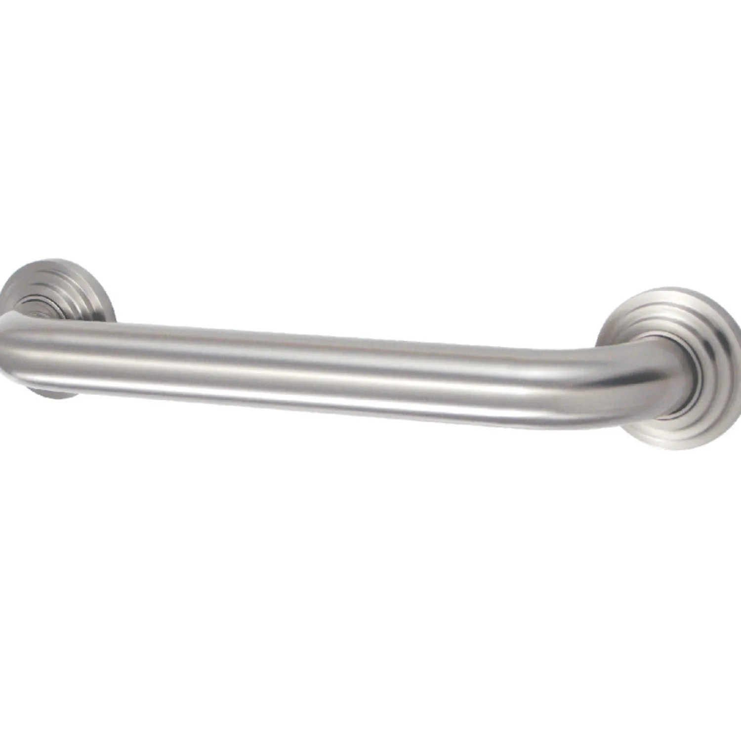 Discount Milano 12" Brass Decorative Grab Bar in Brushed Nickel Grab Bars