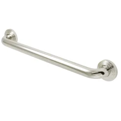 Best Milano 18" Brass Decorative Grab Bar in Polished Nickel Grab Bars