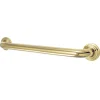 Milano 18" Brass Decorative Grab Bar in Polished Brass Grab Bars