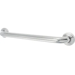 Hot Milano 18" Brass Decorative Grab Bar in Polished Chrome Grab Bars