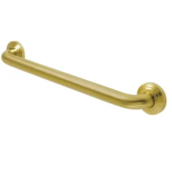 Outlet Milano 18" Brass Decorative Grab Bar in Brushed Brass Grab Bars