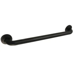 Online Milano 24" Brass Decorative Grab Bar in Matte Black Grab Bars