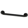 Best Milano 16" Brass Grab Bar in Matte Black Grab Bars