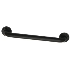 Best Milano 16" Brass Grab Bar in Matte Black Grab Bars