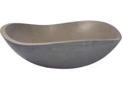 Discount Molly Grey Marble Freeform Vessel Sink Above Counter / Vessel Sinks