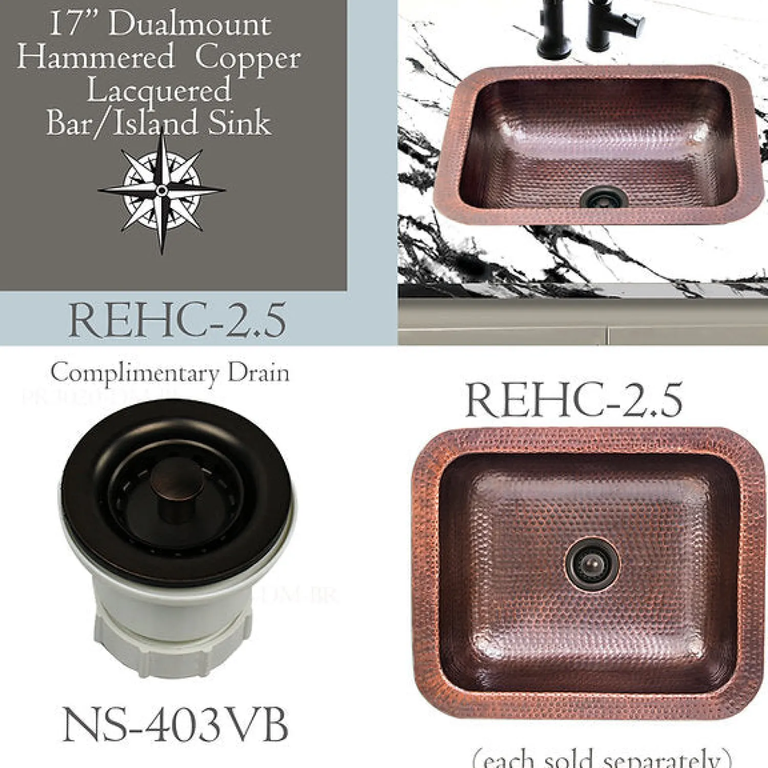 Online 2 3/4" Bar Sink Drain in Ventian Bronze Sink Drains, Disposer Flanges & Air Gaps|Bar Sink Drains