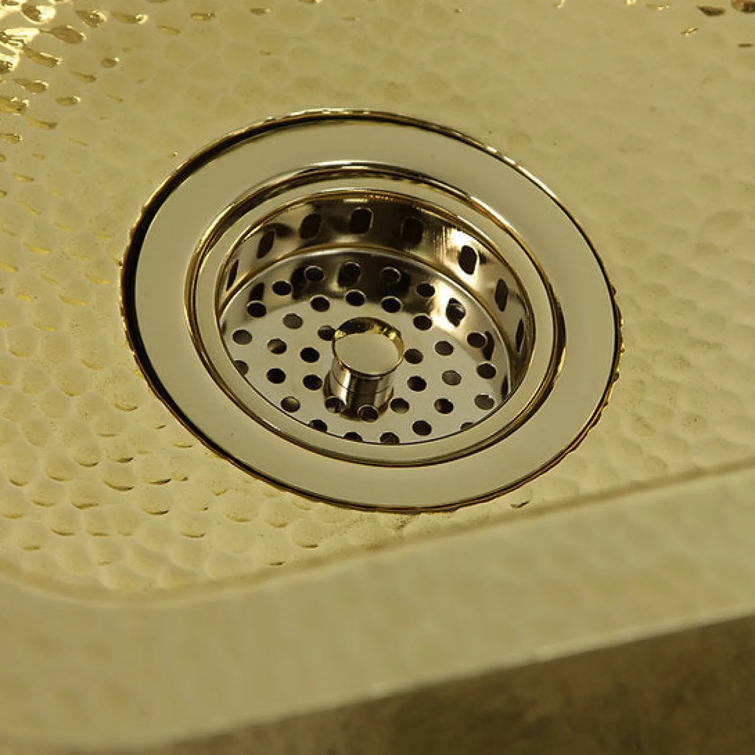 Outlet Bright Hammered Brass 17" Undermount Bar Sink Single Bowl Sinks|Undermount Sinks