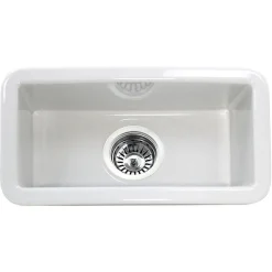 New Cape189 Single Bowl Dualmount Fireclay Bar-Prep Sink White Bar / Prep Sinks