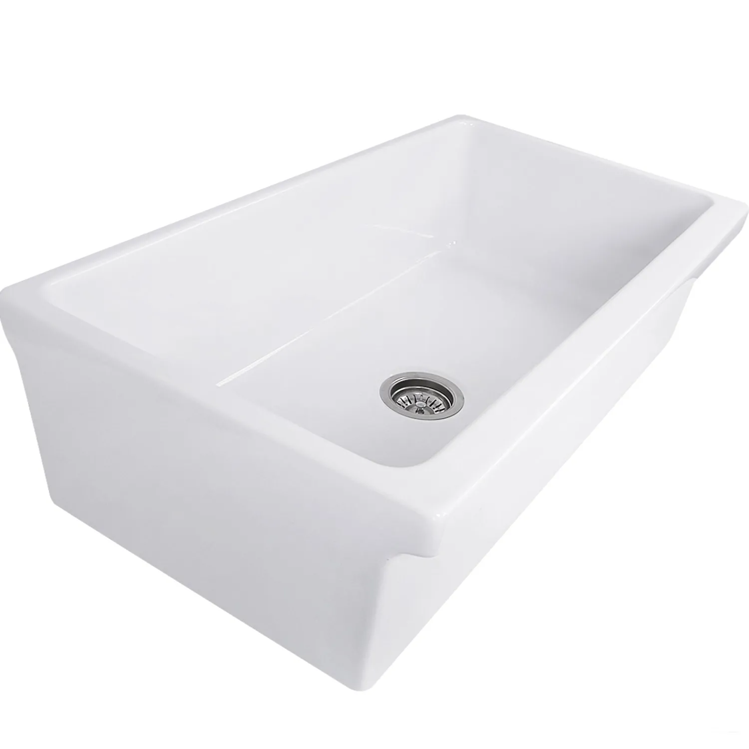 Sale 36" Decorative Farmhouse Fireclay Sink Single Bowl Sinks|Apron Front / Farmhouse Sinks