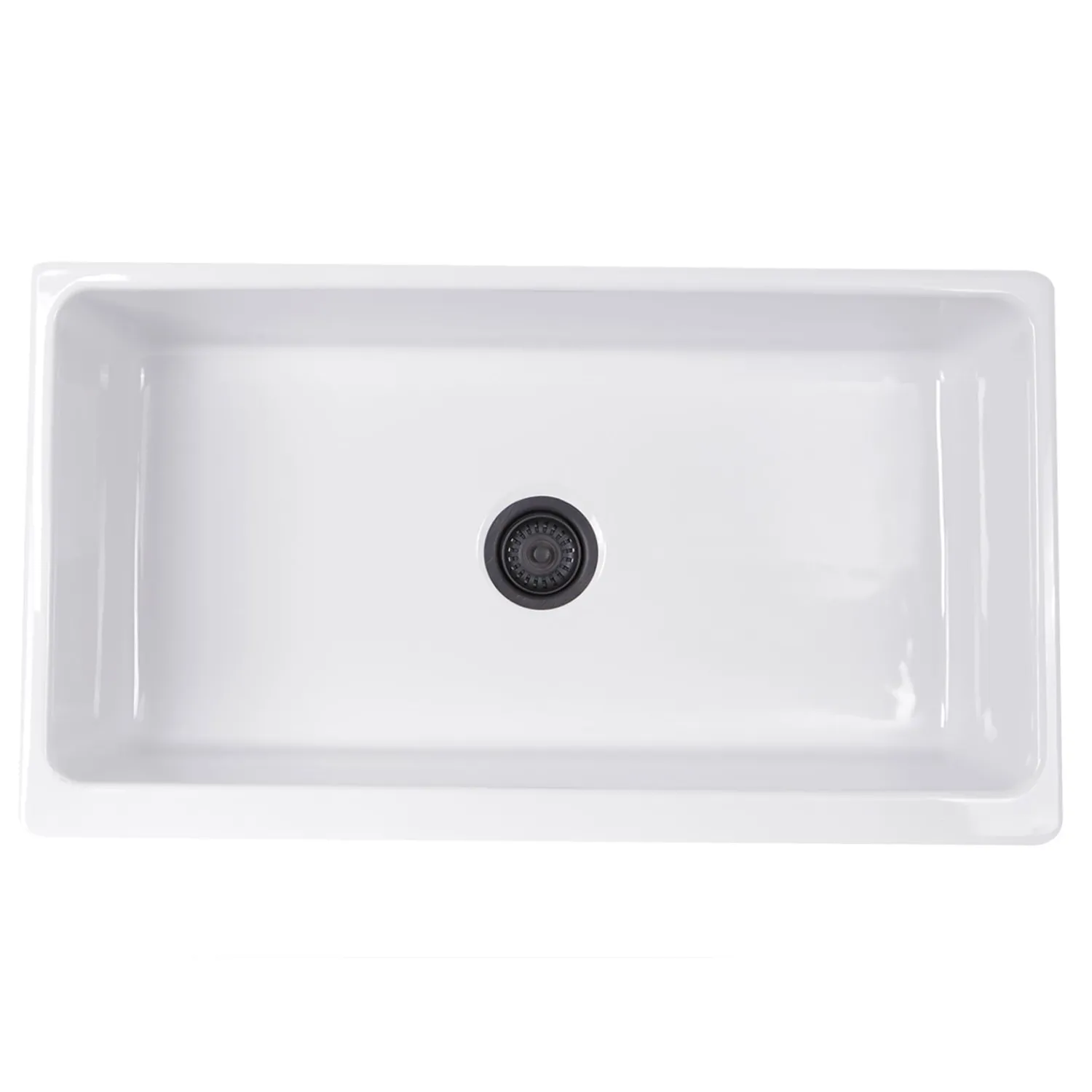 Sale 36" Decorative Farmhouse Fireclay Sink Single Bowl Sinks|Apron Front / Farmhouse Sinks