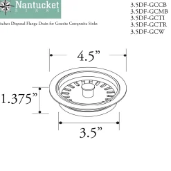 Hot Disposal Flange For Granite Composite Sinks Sink Drains, Disposer Flanges & Air Gaps|Garbage Disposals & Parts