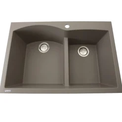 Best 60/40 Double Bowl Dual-Mount Granite Composite Drop-In / Top Mount Sinks|Double Bowl Sinks