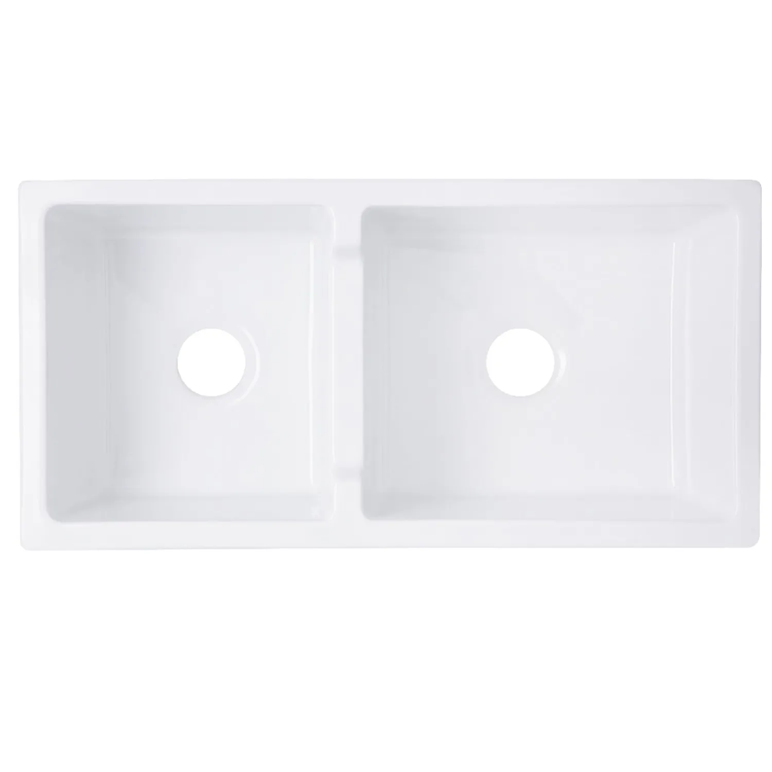 New 60/40 Double Bowl Farmhouse Apron Fireclay Sink Hyannis-36-DBL Double Bowl Sinks|Apron Front / Farmhouse Sinks