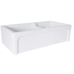 New 60/40 Double Bowl Farmhouse Apron Fireclay Sink Hyannis-36-DBL Double Bowl Sinks|Apron Front / Farmhouse Sinks