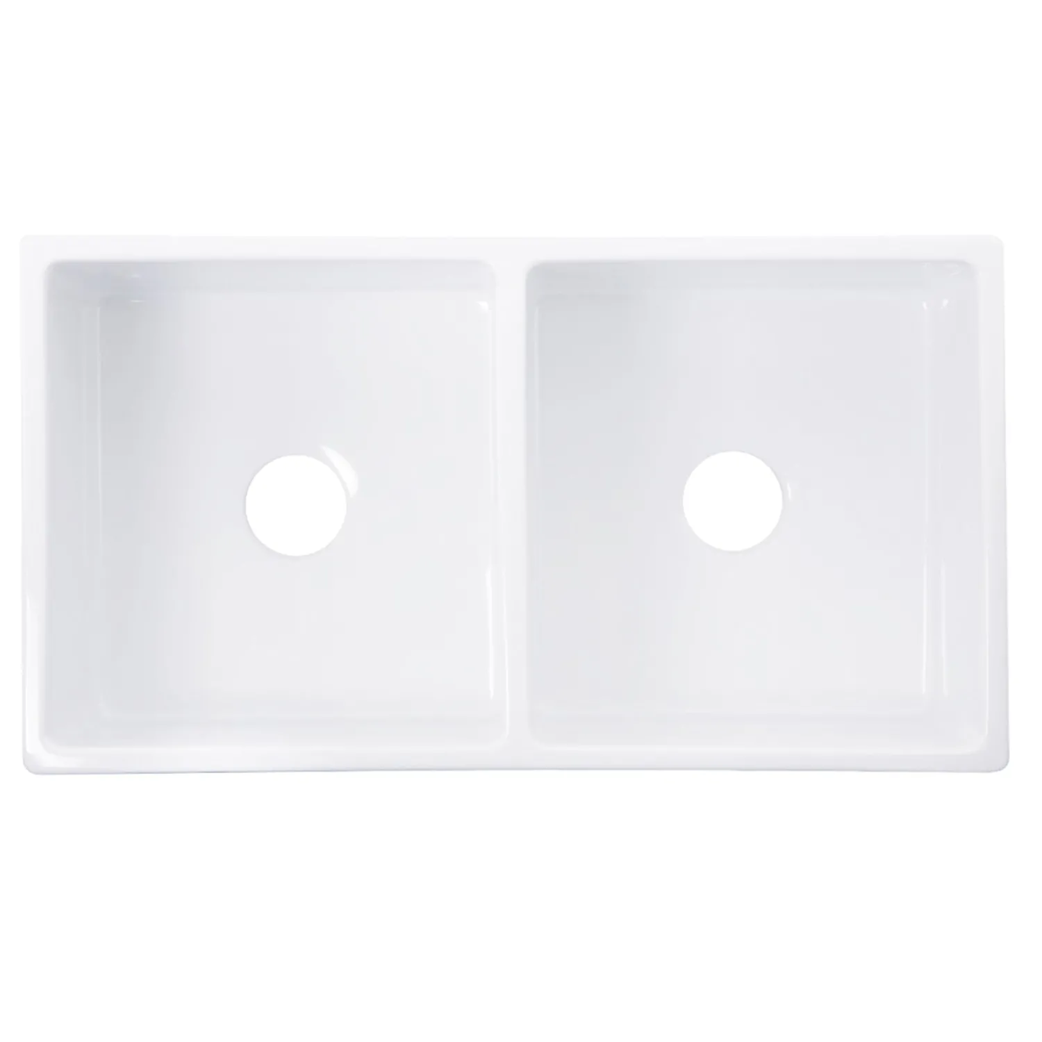Best Double Bowl Farmhouse Fireclay Sink with Filigree Apron Double Bowl Sinks|Apron Front / Farmhouse Sinks