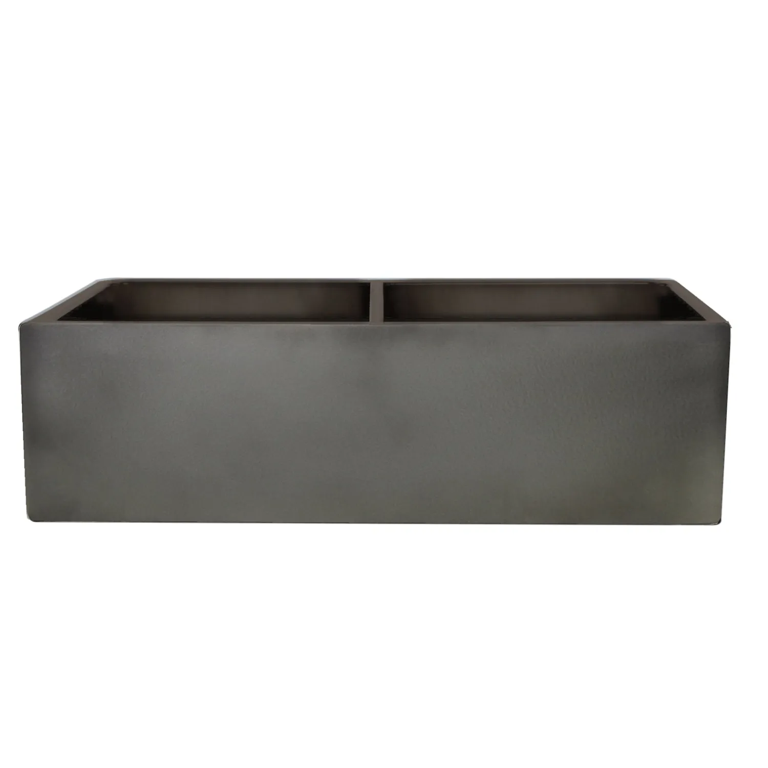 Clearance Double Bowl Farmhouse Fireclay Sink with Concrete Finish Double Bowl Sinks|Apron Front / Farmhouse Sinks