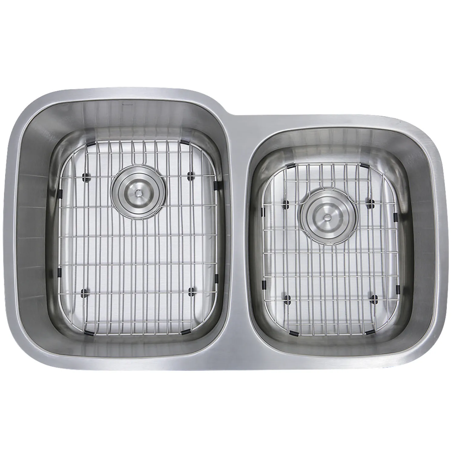 Hot 60/40 Double Bowl 16 Gauge Kitchen Sink with Cutting Board, Grids and Colander Drains Stainless Steel Sinks|Double Bowl Sinks