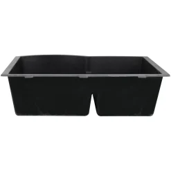 Clearance 60/40 Double Bowl Undermount Granite Composite Double Bowl Sinks|Undermount Sinks