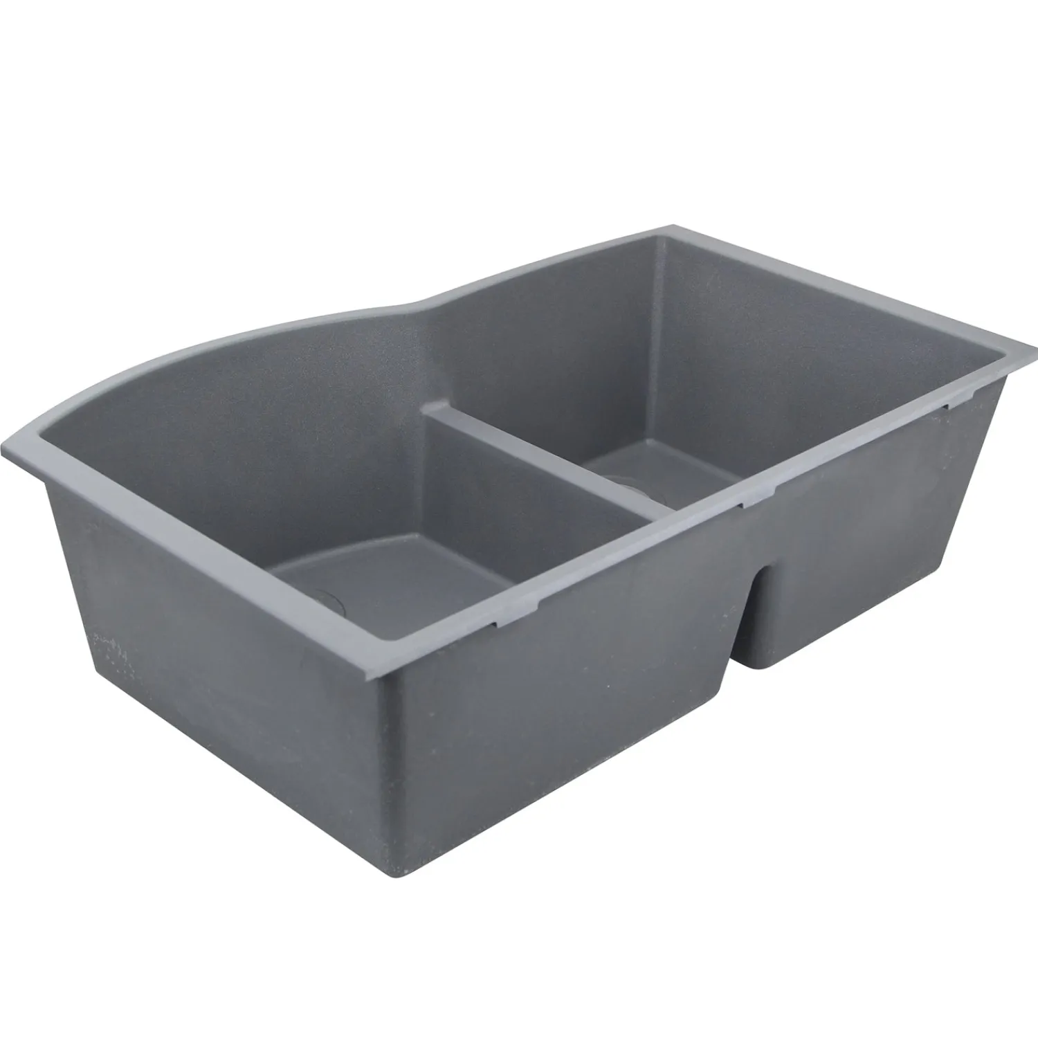 Clearance 60/40 Double Bowl Undermount Granite Composite Double Bowl Sinks|Undermount Sinks