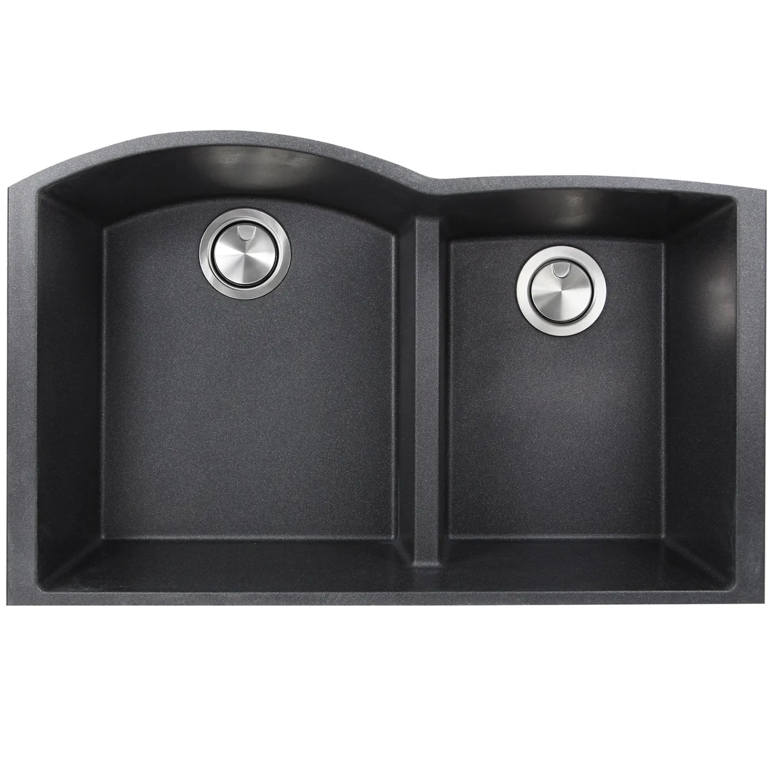 Clearance 60/40 Double Bowl Undermount Granite Composite Double Bowl Sinks|Undermount Sinks