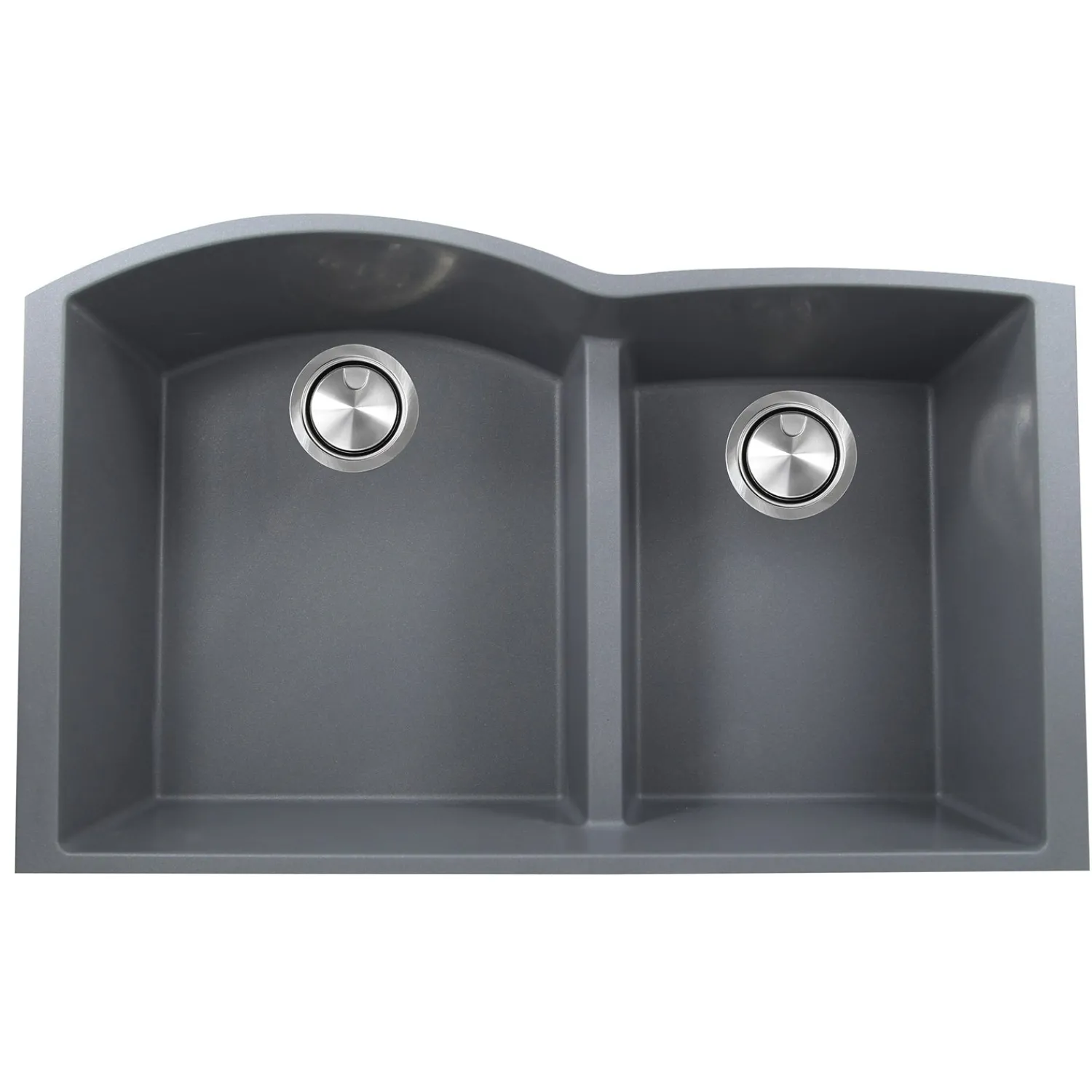 Clearance 60/40 Double Bowl Undermount Granite Composite Double Bowl Sinks|Undermount Sinks