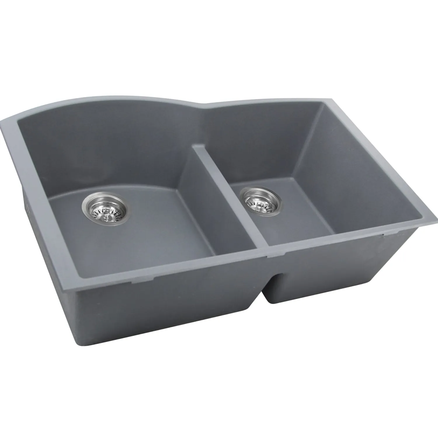 Clearance 60/40 Double Bowl Undermount Granite Composite Double Bowl Sinks|Undermount Sinks