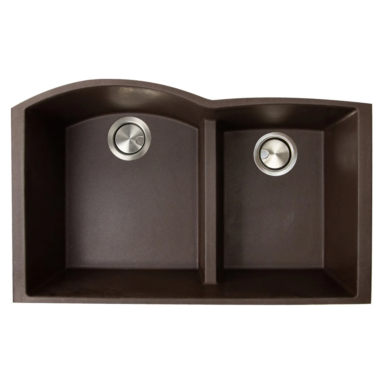 Clearance 60/40 Double Bowl Undermount Granite Composite Double Bowl Sinks|Undermount Sinks