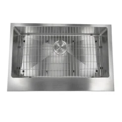 New EZApron33-5.5 RetroFit Single Bowl Undermount Stainless Steel Kitchen Sink with 5.5