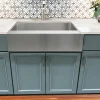Clearance EZApron33-9 RetroFit Single Bowl Undermount Stainless Steel Kitchen Sink with 9" Apron Front Stainless Steel Sinks|Single Bowl Sinks