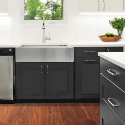 Clearance EZApron33-9 RetroFit Single Bowl Undermount Stainless Steel Kitchen Sink with 9