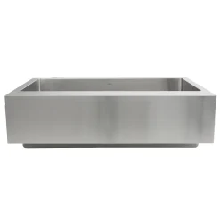 Clearance EZApron33-9 RetroFit Single Bowl Undermount Stainless Steel Kitchen Sink with 9