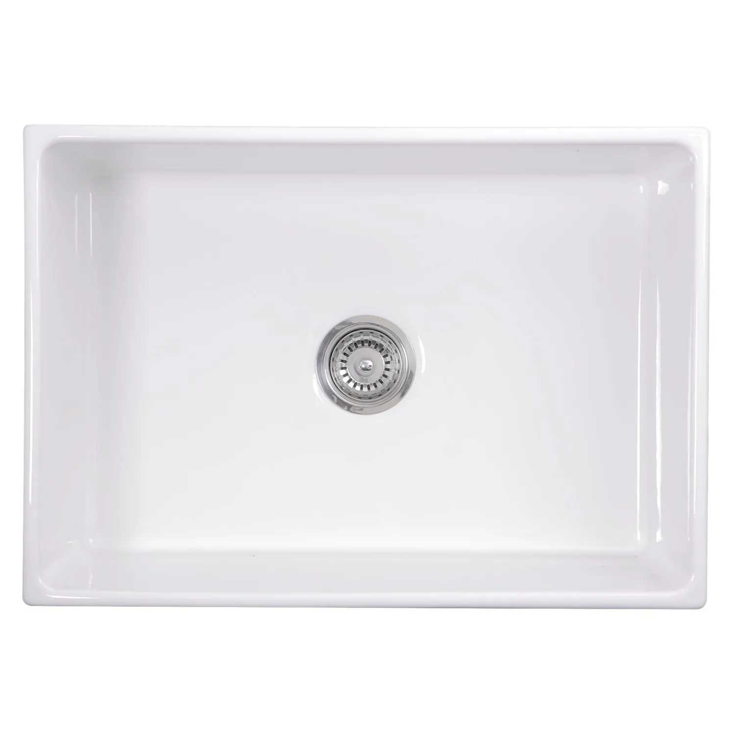 Clearance 27" Farmhouse Fireclay Sink with Drain and Grid Single Bowl Sinks|Apron Front / Farmhouse Sinks