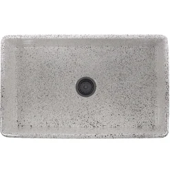 Outlet 33" Farmhouse Fireclay Sink with Pietra Sarda Finish Single Bowl Sinks|Apron Front / Farmhouse Sinks