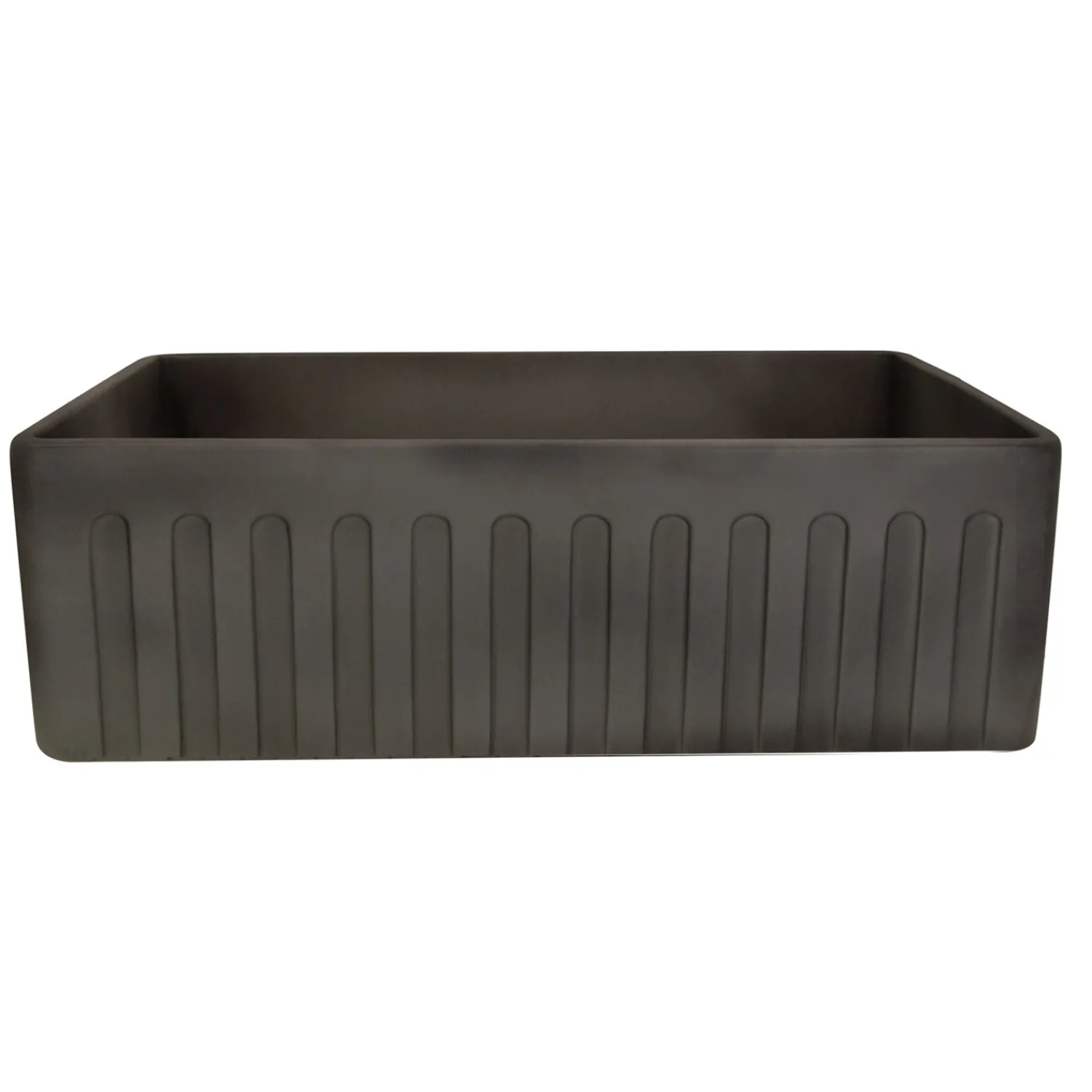 30" Farmhouse Fireclay Sink with Concrete Finish Single Bowl Sinks|Apron Front / Farmhouse Sinks