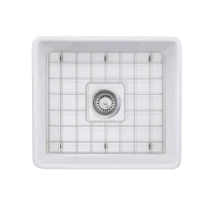 Online 20" Fireclay Farmhouse Kitchen Sink T-FCFS20 Single Bowl Sinks|Apron Front / Farmhouse Sinks