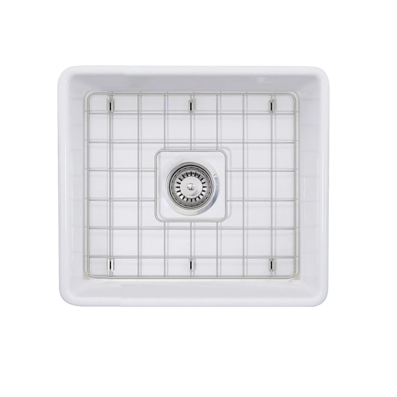 Online 20" Fireclay Farmhouse Kitchen Sink T-FCFS20 Single Bowl Sinks|Apron Front / Farmhouse Sinks