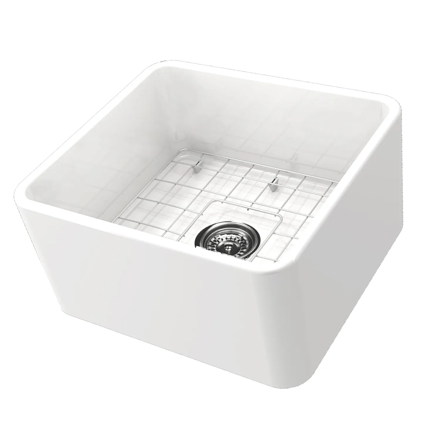Online 20" Fireclay Farmhouse Kitchen Sink T-FCFS20 Single Bowl Sinks|Apron Front / Farmhouse Sinks