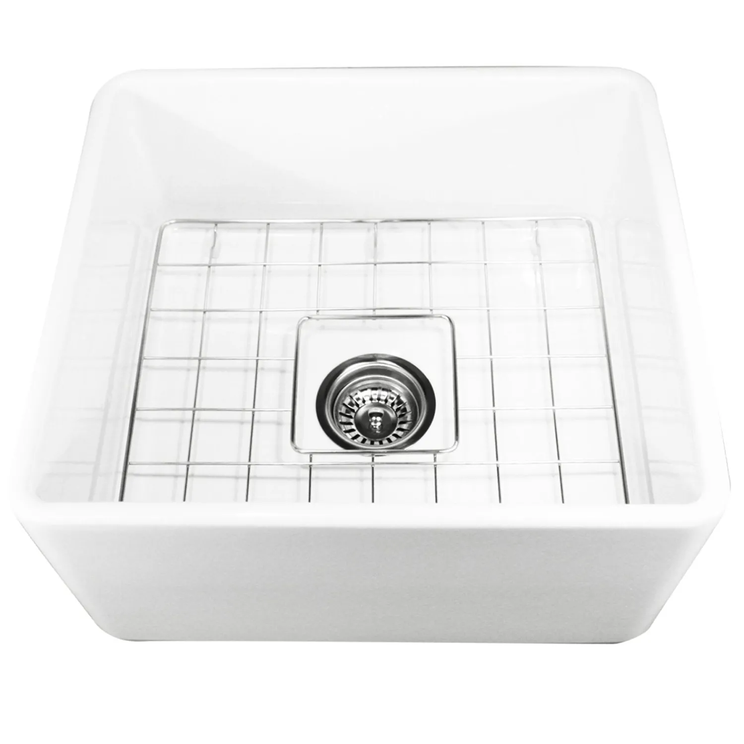 Online 20" Fireclay Farmhouse Kitchen Sink T-FCFS20 Single Bowl Sinks|Apron Front / Farmhouse Sinks