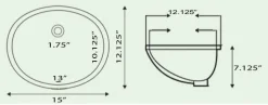 Sale Glazed Bottom 13x10 Undermount Ceramic Sink In White Undermount
