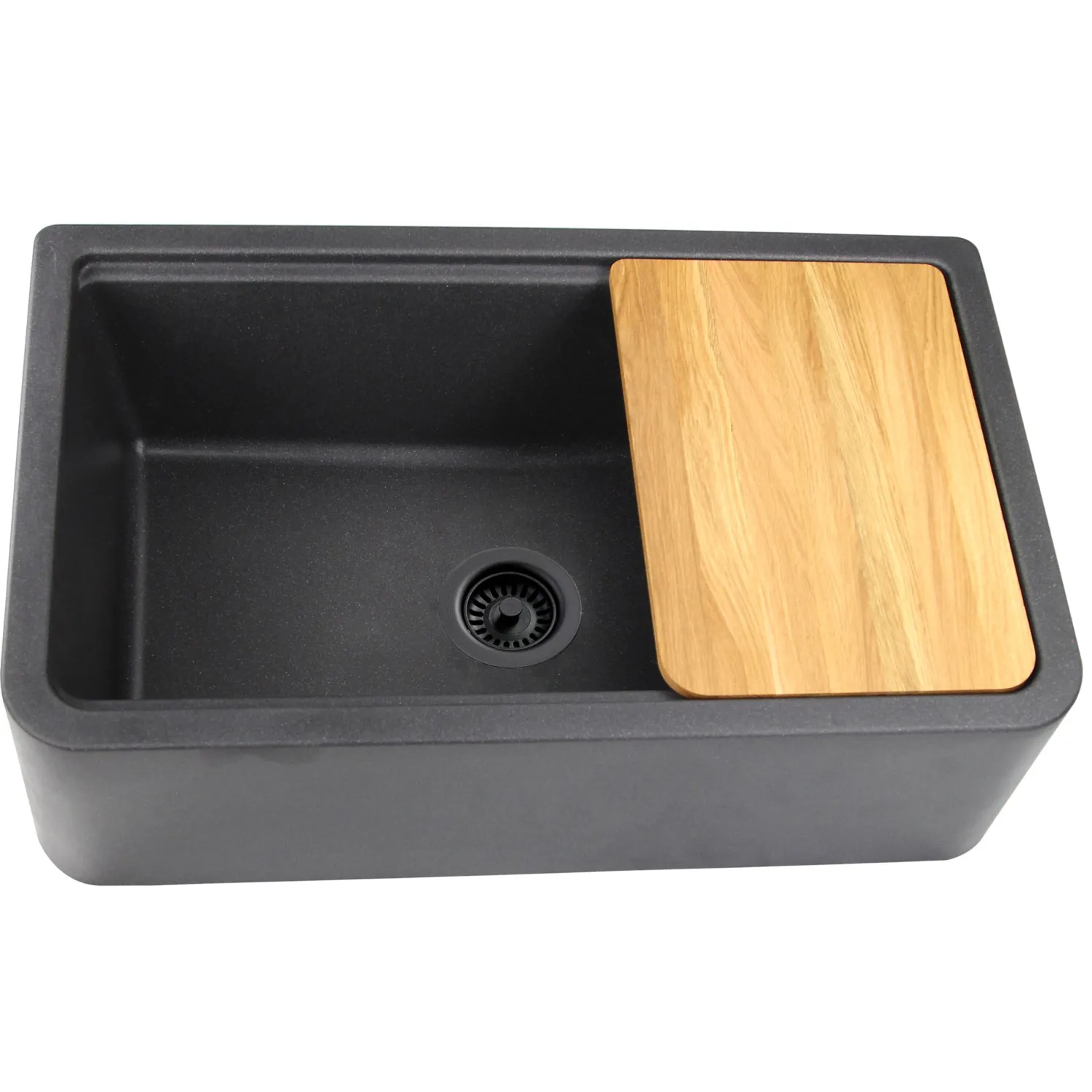 Online 33" Granite Composite Workstation Apron Sink Single Bowl Sinks|Apron Front / Farmhouse Sinks