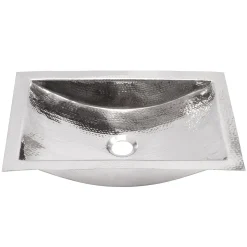 Best Hand Hammered Stainless Steel Rectangle Undermount Bathroom Sink Undermount|Stainless Steel Sinks