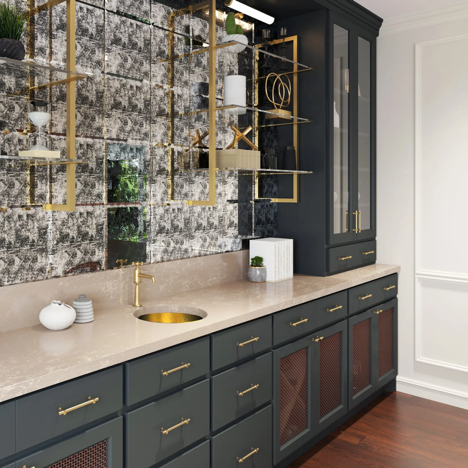 Outlet 15"Hand Hammered Round Brass Bar Sink Sinks For Tight Spaces|Bar / Prep Sinks