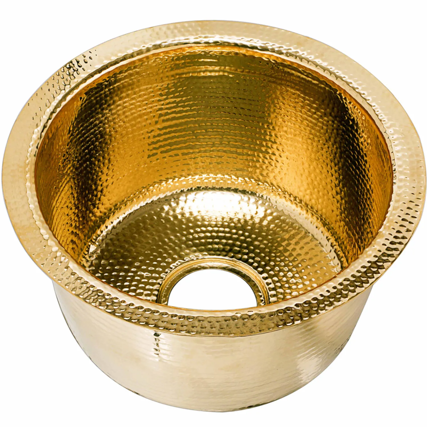 Outlet 15"Hand Hammered Round Brass Bar Sink Sinks For Tight Spaces|Bar / Prep Sinks
