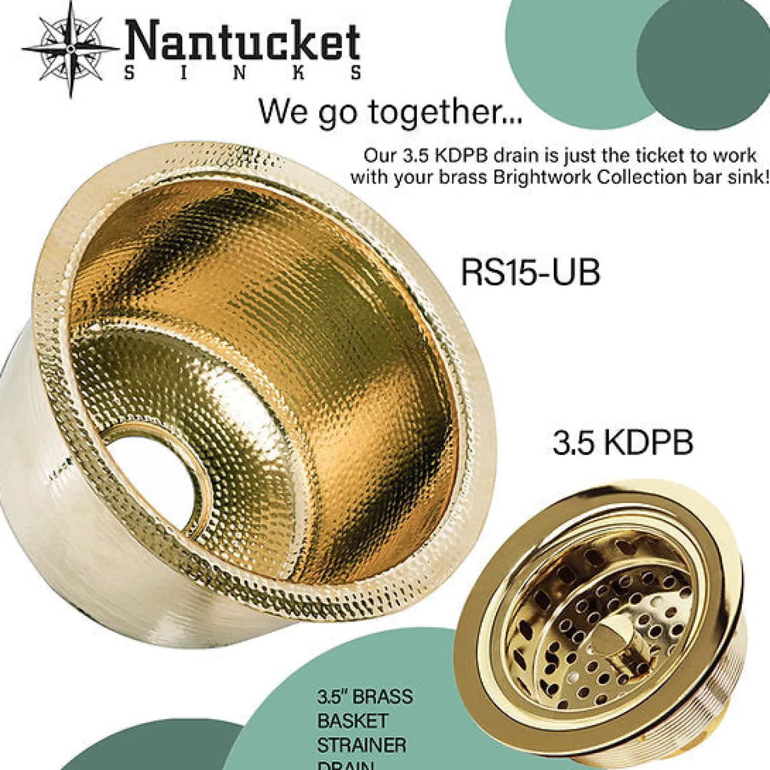 Outlet 15"Hand Hammered Round Brass Bar Sink Sinks For Tight Spaces|Bar / Prep Sinks