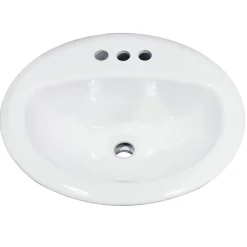 Outlet 20.25-Inch Drop-In Ceramic Vanity Sink DI2017-4 Drop-In / Top Mount Sinks