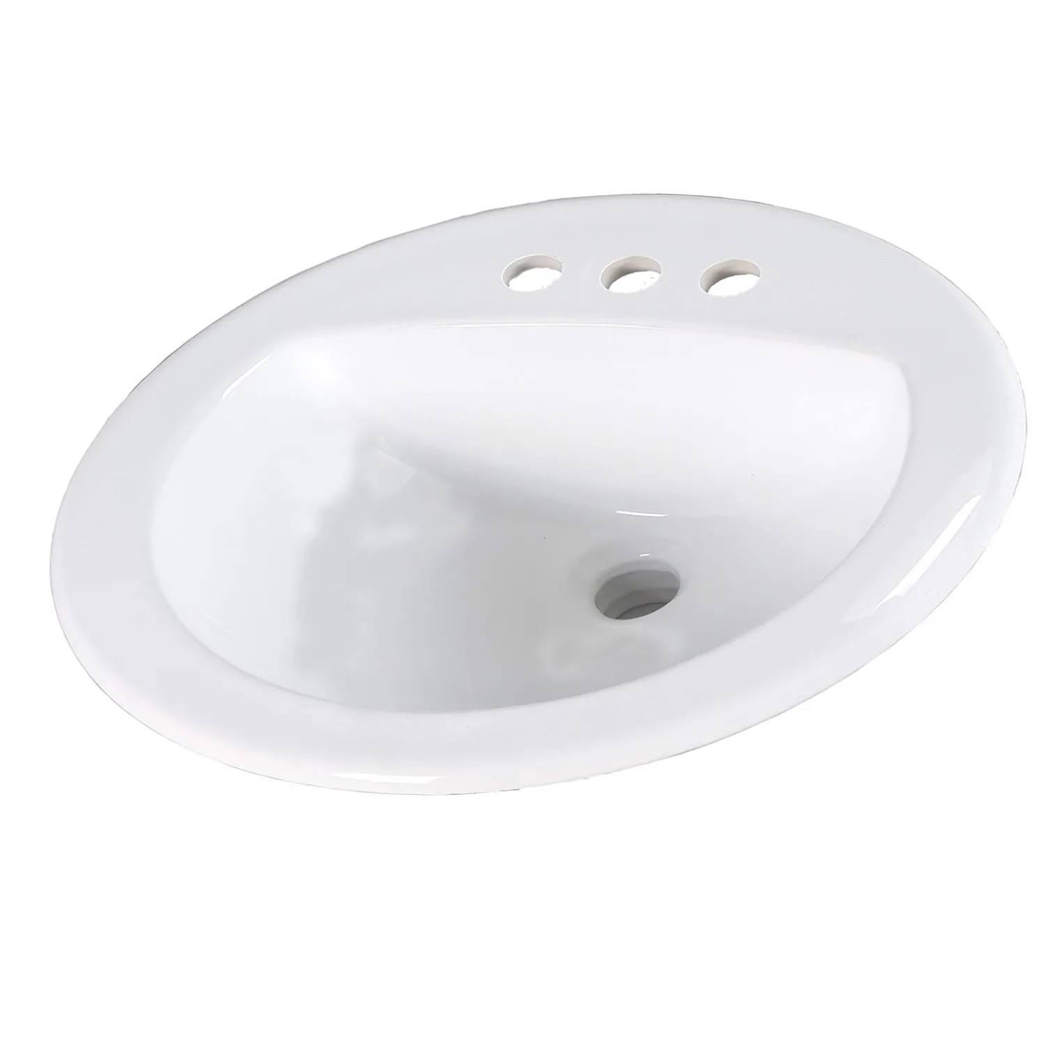 Outlet 20.25-Inch Drop-In Ceramic Vanity Sink DI2017-4 Drop-In / Top Mount Sinks