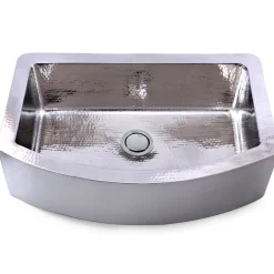 Hot 33 Inch Hammered Farmhouse Stainless Steel Sink Stainless Steel Sinks|Single Bowl Sinks